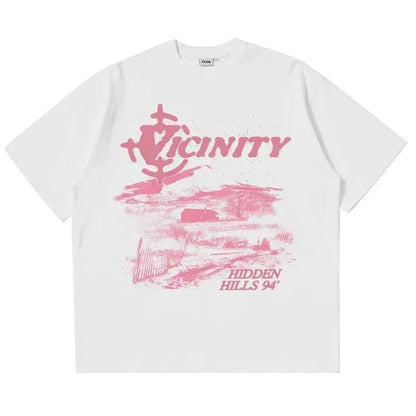 Men's T-Shirts Oversized Cotton Korean Fashion Graphic Y2k Tops Streetwear Short Sleeve Tees Harajuku Aesthetic Clothing
