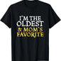 Funny Moms Favorite Son Daughter I'm Mom's Favorite T-Shirt Golf Gift T-Shirt For Men and Women