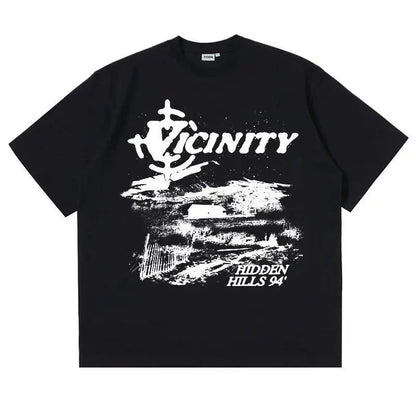 Men's T-Shirts Oversized Cotton Korean Fashion Graphic Y2k Tops Streetwear Short Sleeve Tees Harajuku Aesthetic Clothing