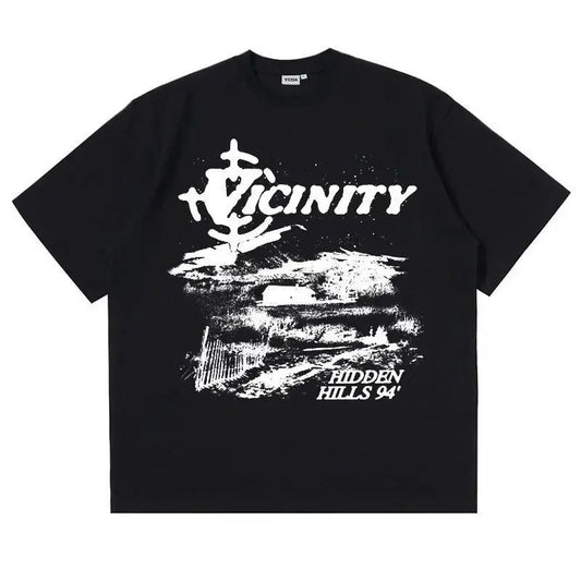 Men's T-Shirts Oversized Cotton Korean Fashion Graphic Y2k Tops Streetwear Short Sleeve Tees Harajuku Aesthetic Clothing